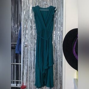 Womens Teal Maxi Dress